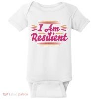 I Am Resilient Quote Baby Bodysuit thumb 0