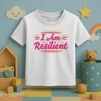 I Am Resilient Quote Toddler T-Shirt thumb 3