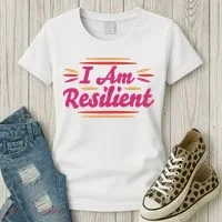 I Am Resilient Quote Women's T-Shirt thumb 3