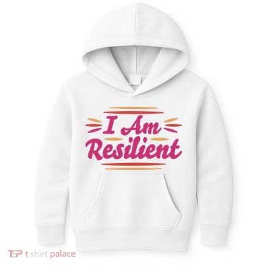 I Am Resilient Quote Kids Hoodie