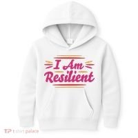 I Am Resilient Quote Kids Hoodie thumb 0