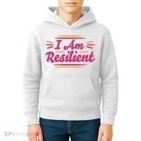 I Am Resilient Quote Kids Hoodie thumb 4
