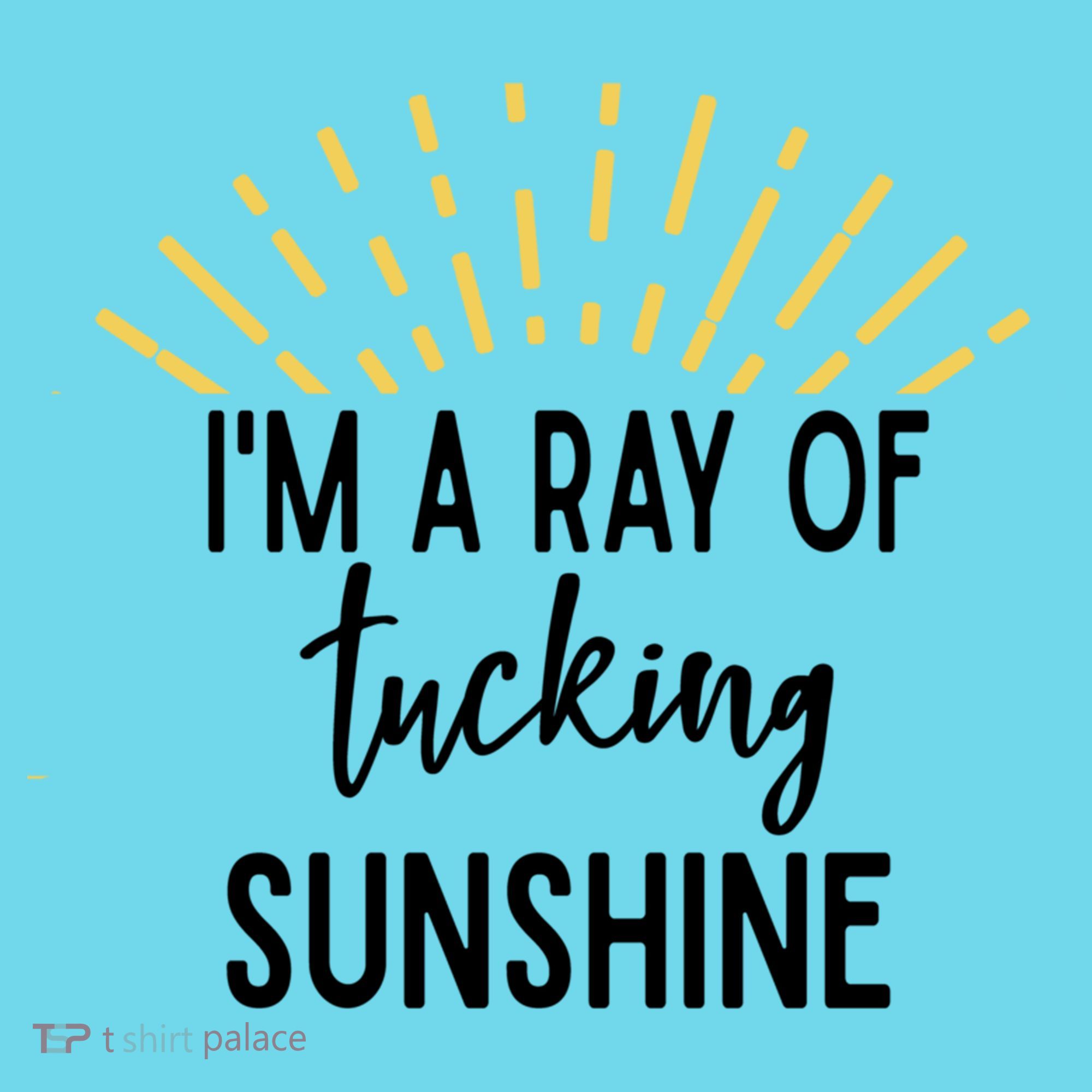I'm A Ray Of Tucking Sunshine Sun Cute Funny Sayings Class Gift Kids T-Shirt