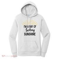 I'm A Ray Of Tucking Sunshine Sun Cute Funny Sayings Class Gift Women's Hoodie thumb 0