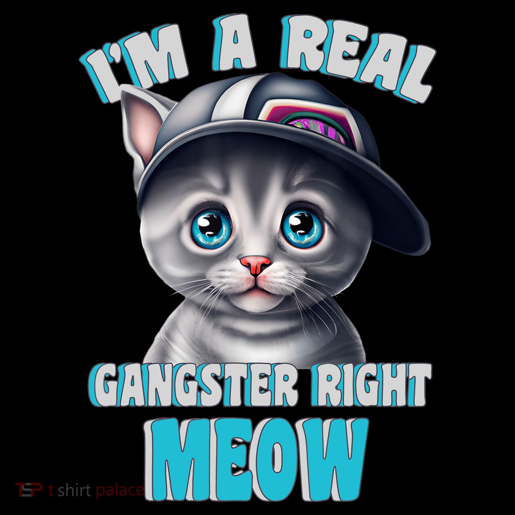 I'm A Real Gangster Right Meow Cute Kitten Coffee Mug
