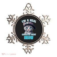 I'm A Real Gangster Right Meow Cute Kitten Ornament thumb 0