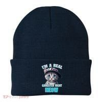 I'm A Real Gangster Right Meow Cute Kitten Beanie thumb 0