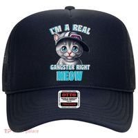 I'm A Real Gangster Right Meow Cute Kitten Hat thumb 0
