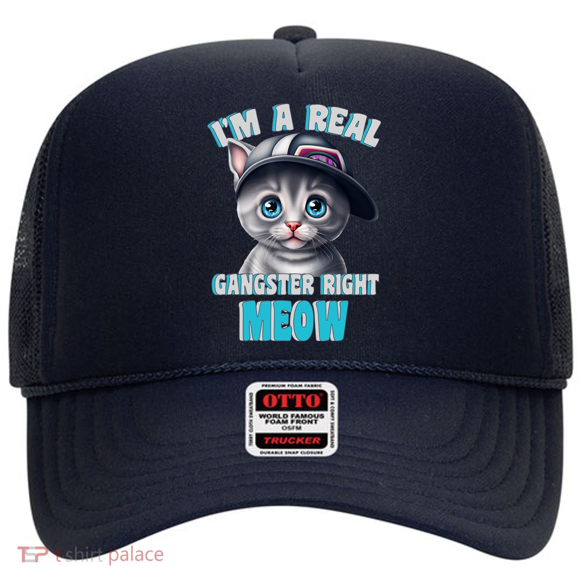 I'm A Real Gangster Right Meow Cute Kitten Hat