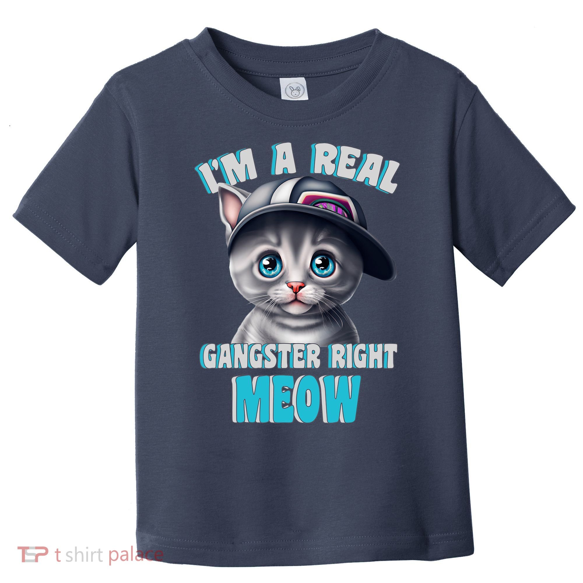 I'm A Real Gangster Right Meow Cute Kitten Toddler T-Shirt