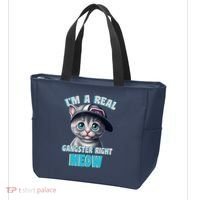 I'm A Real Gangster Right Meow Cute Kitten Tote Bag thumb 3