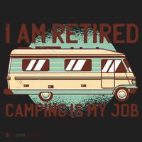 I Am Retired Camping Is My Job Women's Sweatshirt thumb 2
