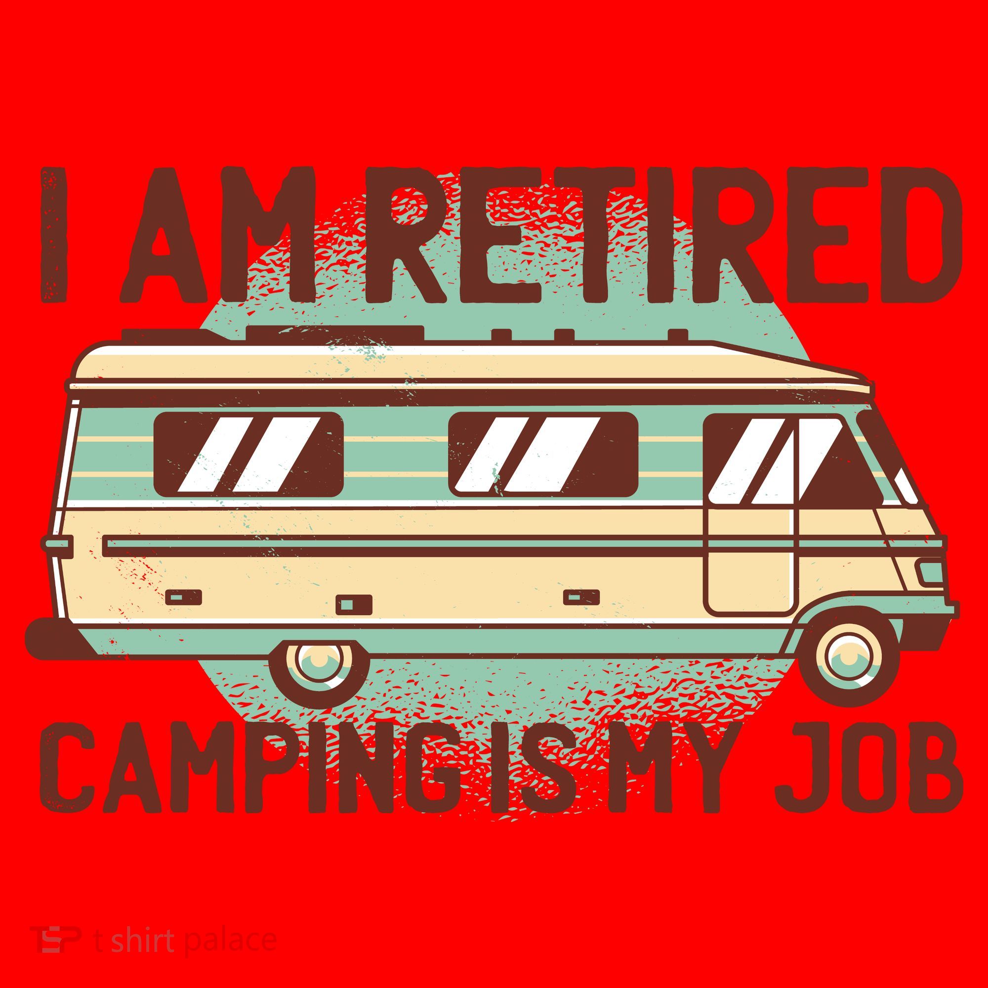I Am Retired Camping Is My Job Santa Hat