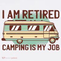 I Am Retired Camping Is My Job Women's Hoodie thumb 2