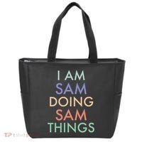 I Am Sam. Doing Sam Things. Fun Celebration Tote Bag thumb 0