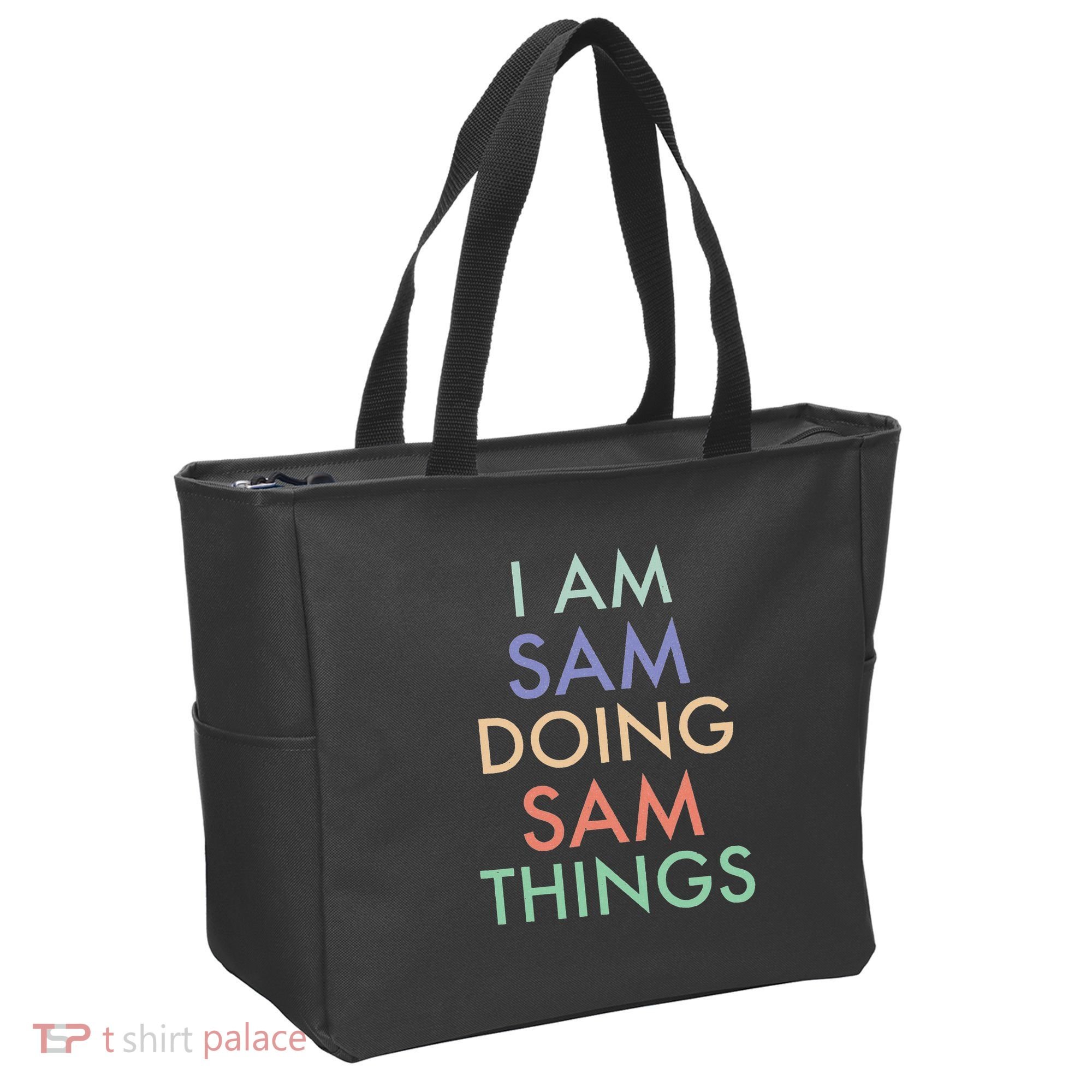 I Am Sam. Doing Sam Things. Fun Celebration Tote Bag