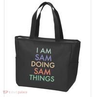 I Am Sam. Doing Sam Things. Fun Celebration Tote Bag thumb 3