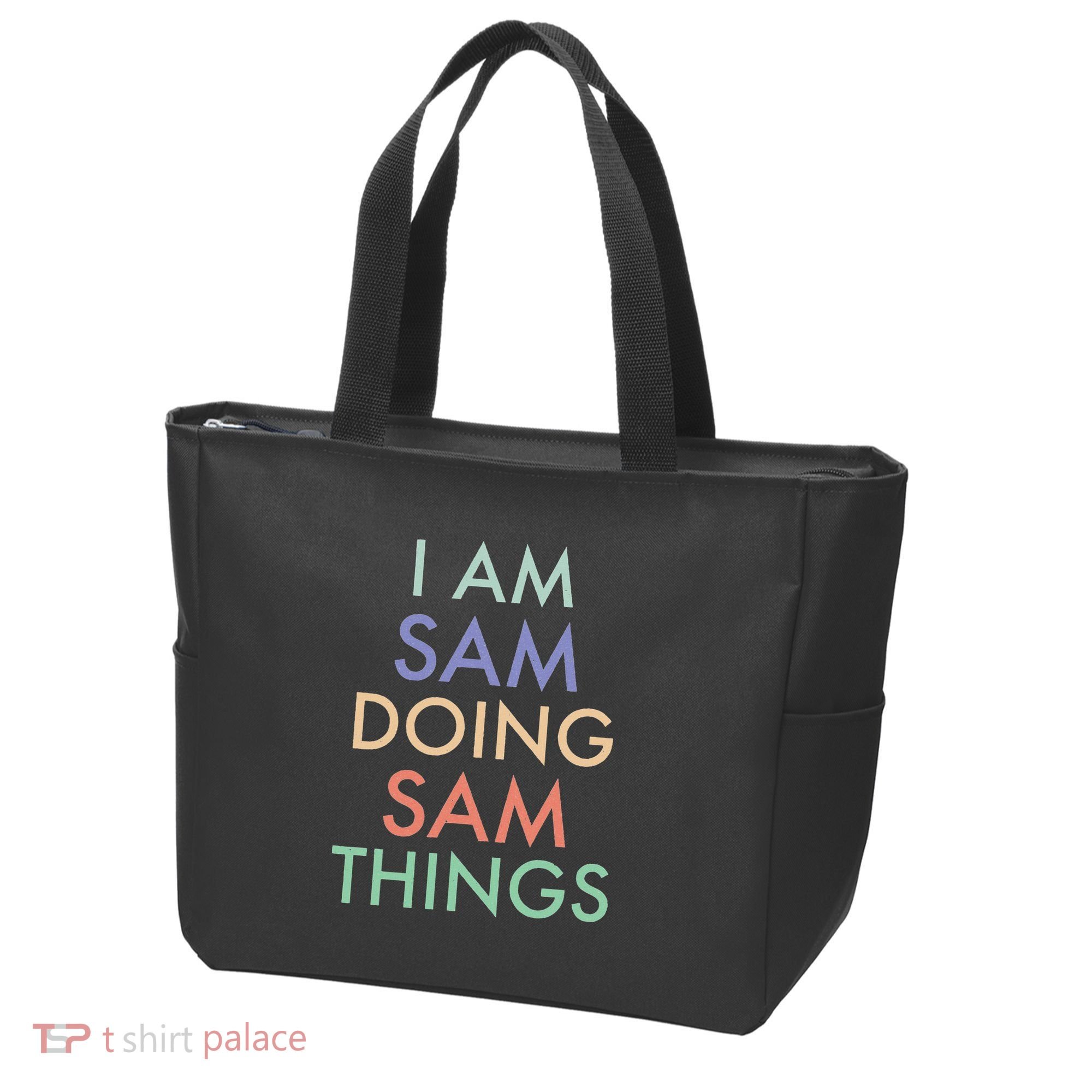 I Am Sam. Doing Sam Things. Fun Celebration Tote Bag