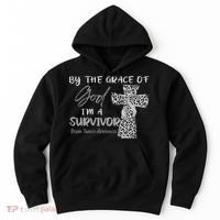 I'm A Survivor Brain Tumor Awareness Grey Ribbon Hoodie thumb 0