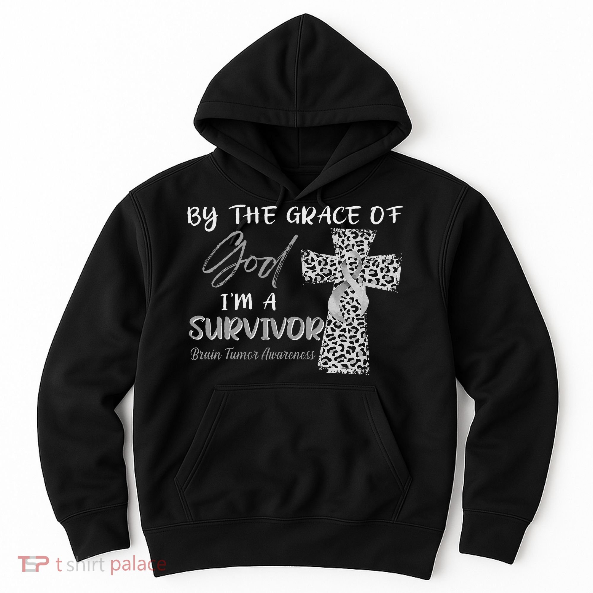 I'm A Survivor Brain Tumor Awareness Grey Ribbon Hoodie