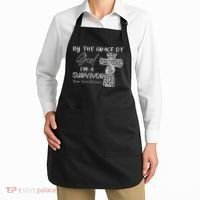 I'm A Survivor Brain Tumor Awareness Grey Ribbon Apron thumb 2