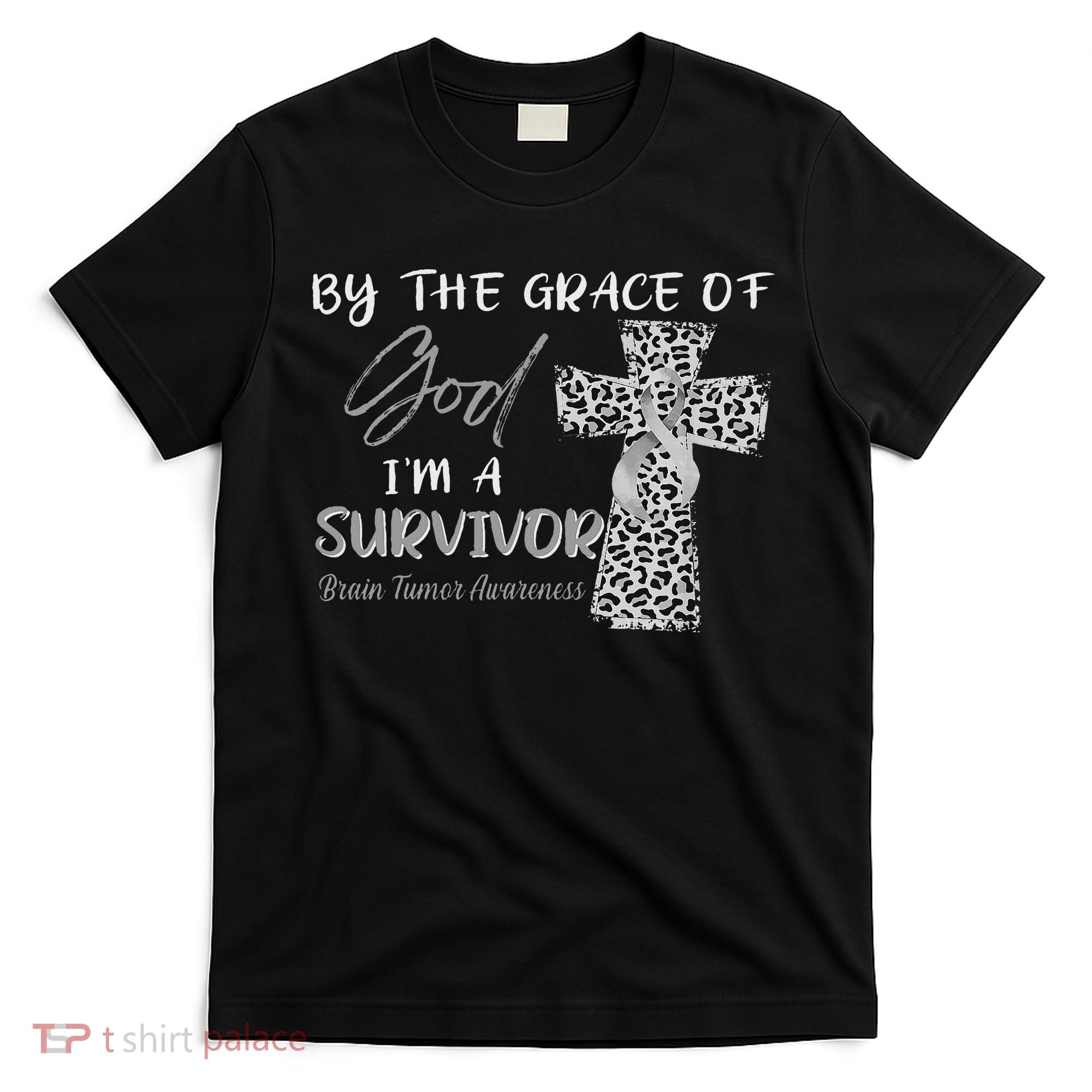 I'm A Survivor Brain Tumor Awareness Grey Ribbon T-Shirt