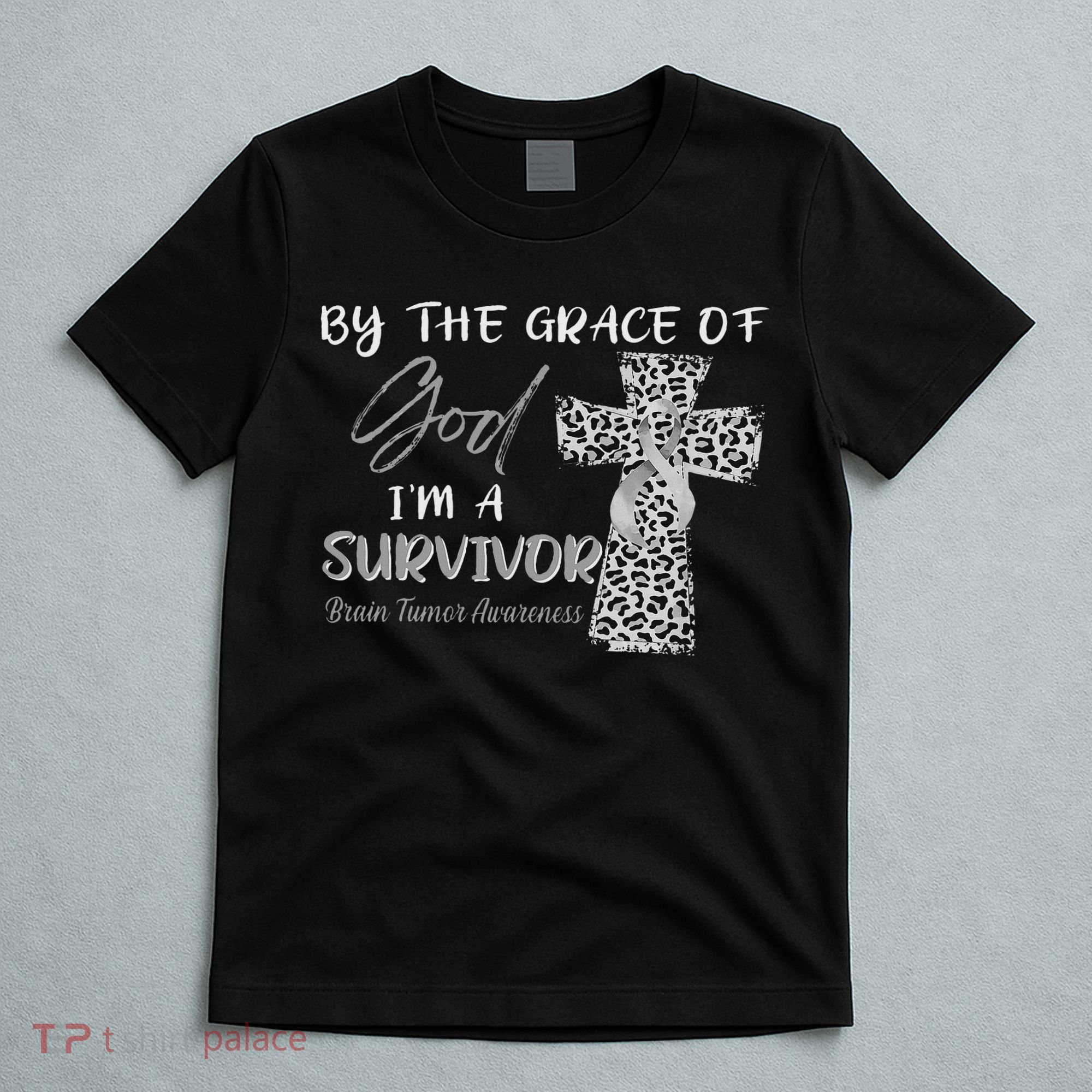 I'm A Survivor Brain Tumor Awareness Grey Ribbon T-Shirt
