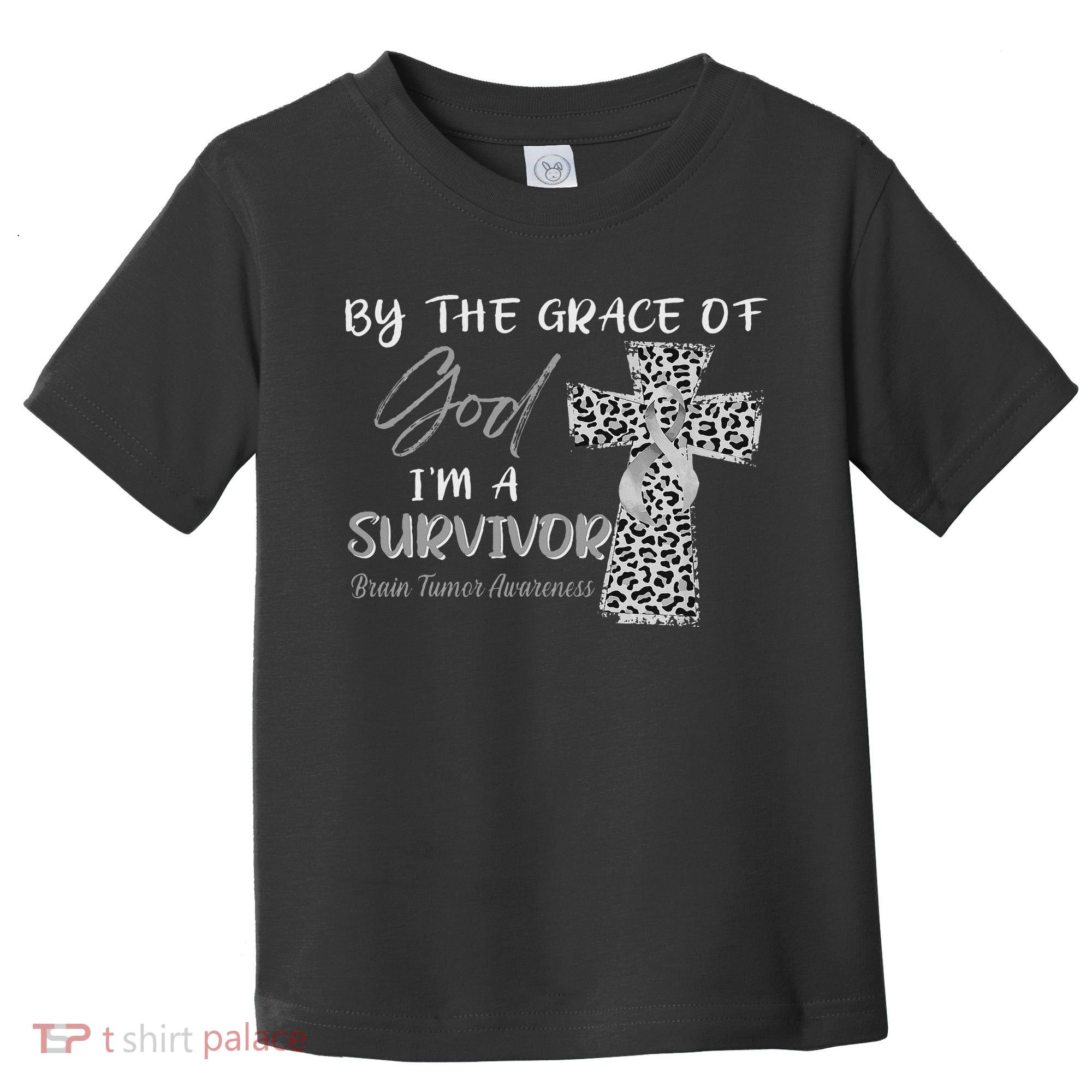 I'm A Survivor Brain Tumor Awareness Grey Ribbon Toddler T-Shirt