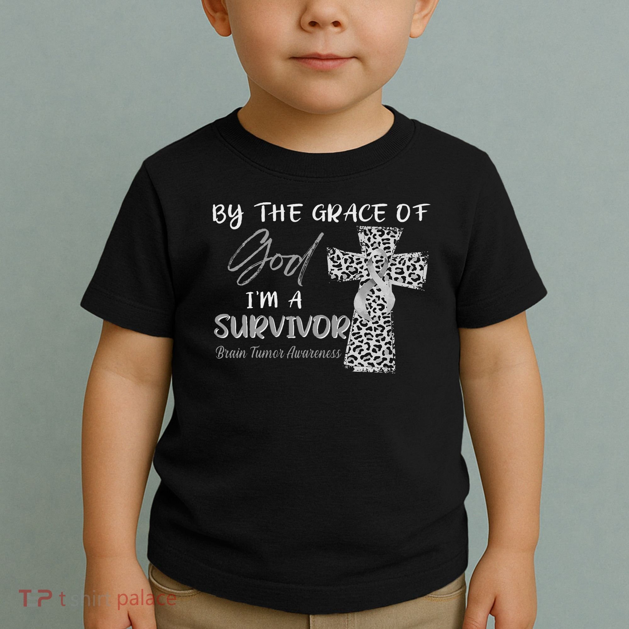 I'm A Survivor Brain Tumor Awareness Grey Ribbon Toddler T-Shirt