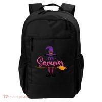 I'm A Survivor Halloween Breast Cancer Awareness Witch Backpack thumb 0