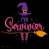 I'm A Survivor Halloween Breast Cancer Awareness Witch Coffee Mug thumb 5