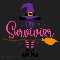 I'm A Survivor Halloween Breast Cancer Awareness Witch Tumbler thumb 3