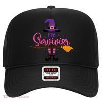 I'm A Survivor Halloween Breast Cancer Awareness Witch Hat thumb 0