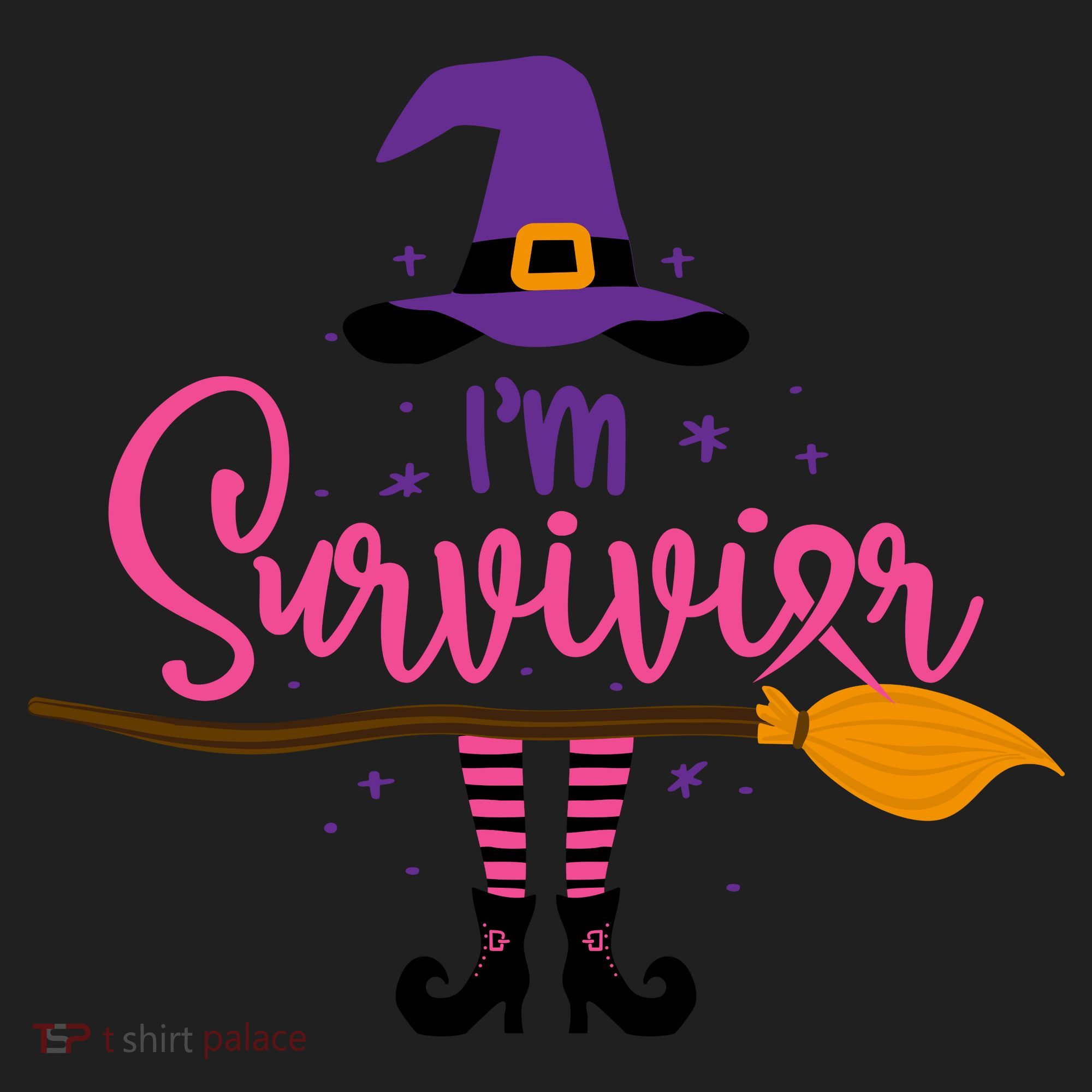 I'm A Survivor Halloween Breast Cancer Awareness Witch Hat