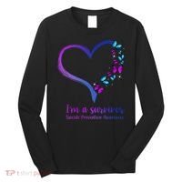 I'm A Survivor Suicide Prevention Awareness Long Sleeve Shirt thumb 0
