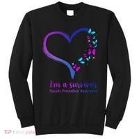 I'm A Survivor Suicide Prevention Awareness Sweatshirt thumb 0
