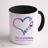 I'm A Survivor Suicide Prevention Awareness Coffee Mug thumb 1