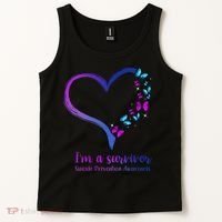 I'm A Survivor Suicide Prevention Awareness Tank Top thumb 2