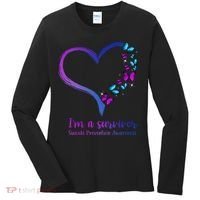 I'm A Survivor Suicide Prevention Awareness Women's Long Sleeve Shirt thumb 0