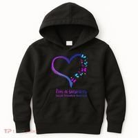 I'm A Survivor Suicide Prevention Awareness Kids Hoodie thumb 0