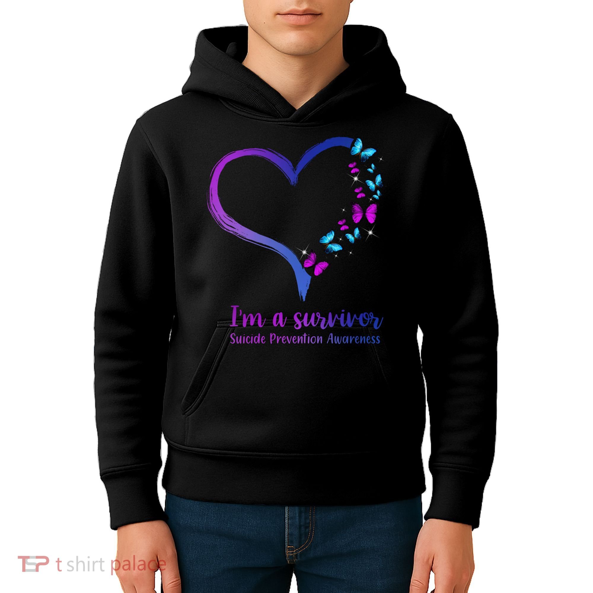 I'm A Survivor Suicide Prevention Awareness Kids Hoodie