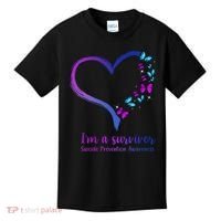 I'm A Survivor Suicide Prevention Awareness Kids T-Shirt thumb 0