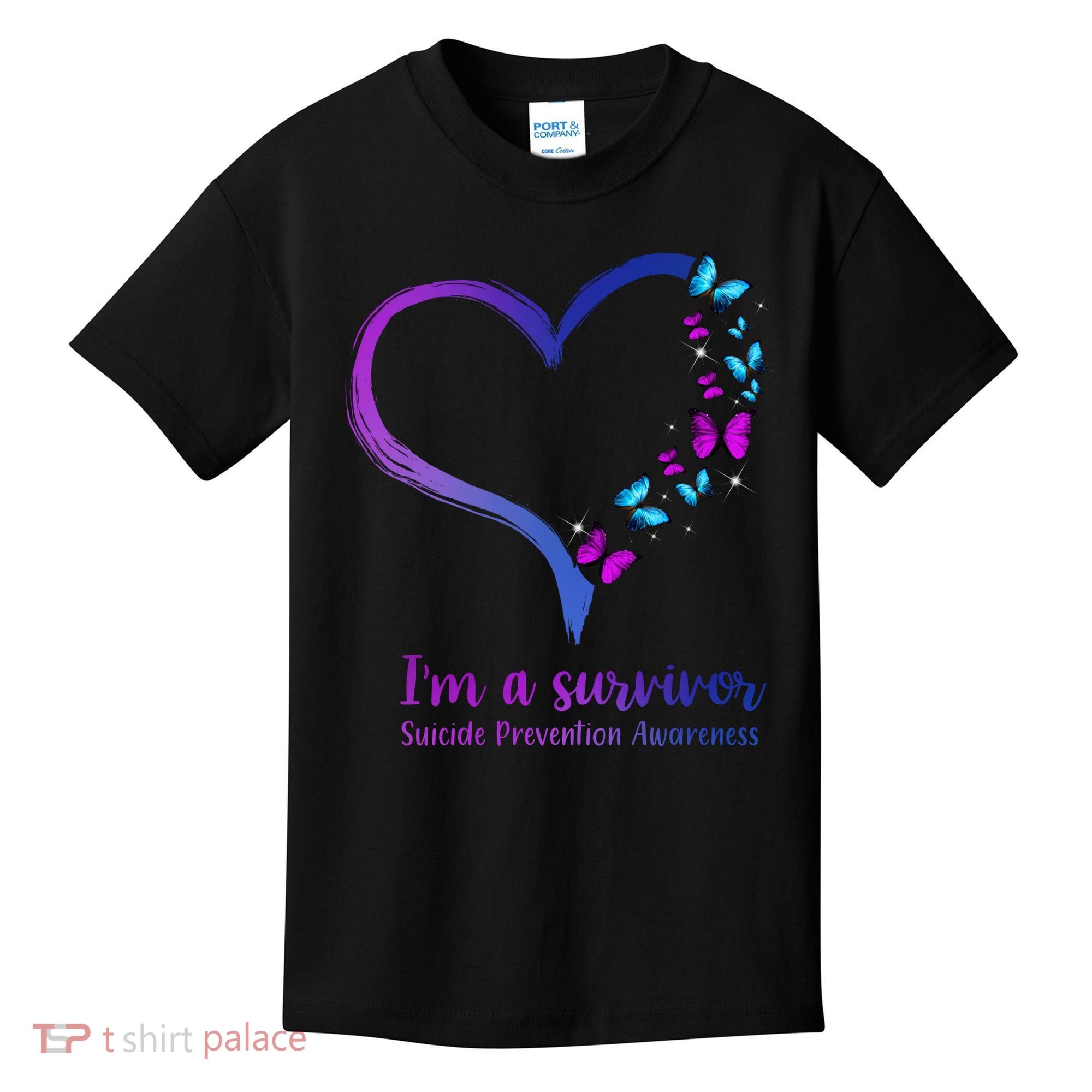 I'm A Survivor Suicide Prevention Awareness Kids T-Shirt