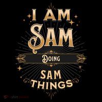 I Am Sam Doing Sam Things Funny Celebration Cool Gift Women's Hoodie thumb 2