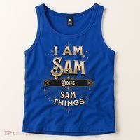 I Am Sam Doing Sam Things Funny Celebration Cool Gift Tank Top thumb 2