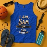 I Am Sam Doing Sam Things Funny Celebration Cool Gift Tank Top thumb 4