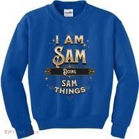 I Am Sam Doing Sam Things Funny Celebration Cool Gift Kids Sweatshirt thumb 0