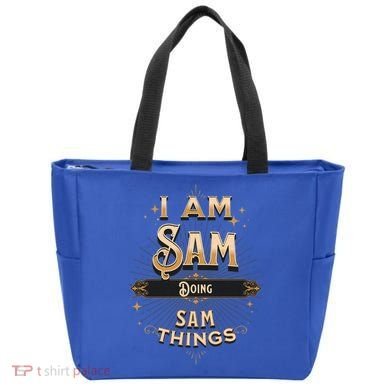 I Am Sam Doing Sam Things Funny Celebration Cool Gift Tote Bag