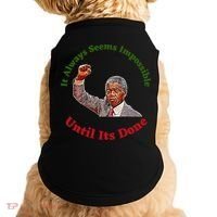 It Always Seems Impossible Until Its Done Nelson Mandela Day Doggie Tank thumb 0