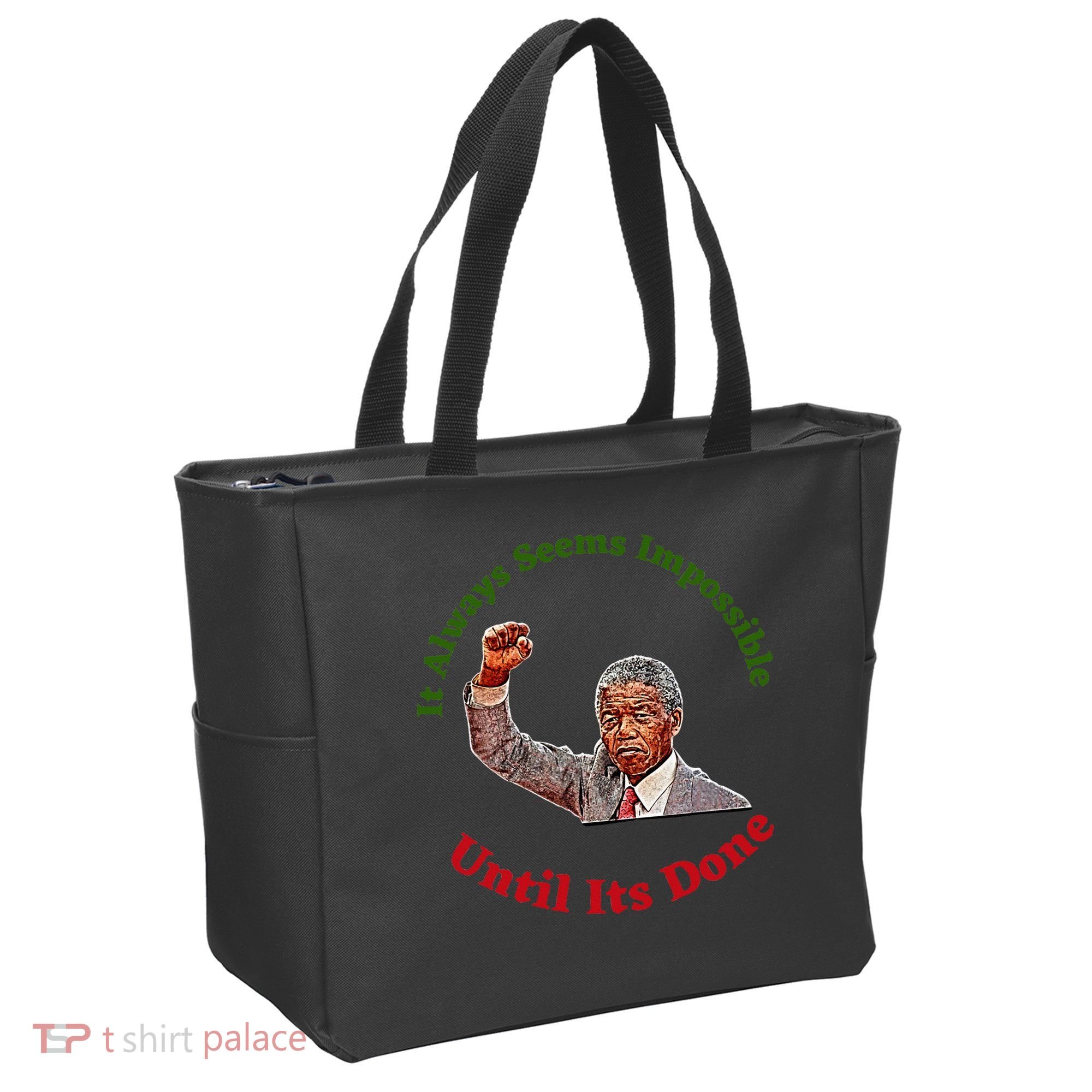 It Always Seems Impossible Until Its Done Nelson Mandela Day Tote Bag